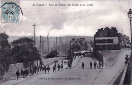 71 - Saone Et Loire - LE CREUSOT - Rue De Chalon Des Ecoles Et Du Guide ( Belle Animation ) - Le Creusot