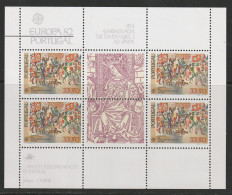 H 502) Portugal 1982 Mi# 1564 Bl. 35 **: EUROPA Botschaft 1514 Manuel I. - Leo X - Ongebruikt