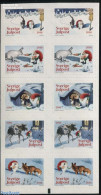 Sweden 2016 Christmas Foil Booklet, Mint NH, Nature - Religion - Animals (others & Mixed) - Cats - Dogs - Rabbits / Ha.. - Nuovi