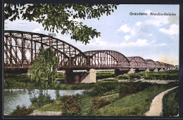 AK Graudenz-Grudziadz, Totalansicht Der Weichselbrücke  - Westpreussen