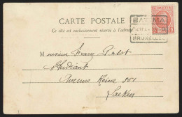 Belgique - CP Affr. N°192 Cachet Privé Rect. BATIMA/1931/BRUXELLES Pour LAEKEN - Storia Postale