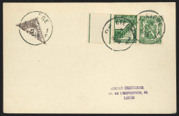 Belgique - Carte Affr. PU86 Càd LIEGE/1938 Taxé 1/2 TTx 20c - Briefe U. Dokumente