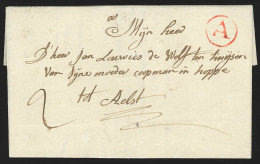 Belgique - L. Datée 1775 De ANTWERPEN Pour AELST + "A" - 1714-1794 (Oesterreichische Niederlande)