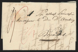 Belgique - L. Datée 1837 Adressée Au Duc D'Aremberg De CÖLN Pour BRUXELLES + (au Dos: Càd BRUXELLES/1837) - 1830-1849 (Belgio Indipendente)