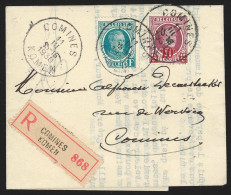 Belgique - L. Recomm. Affr. N°208(dft)+246 Càd Bil COMINES/KOMEN/1930 Pour EV - Brieven En Documenten