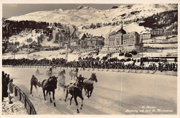 St. Moritz (GR) Skijöring Auf Dem St. Moritzersee - Verlag Wehrli & Vouga 6928 - Saint-Moritz
