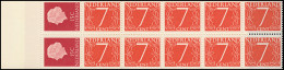 Markenheftchen 2 Königin Juliane Und Ziffer 1964 UV Matt, Deckel Blau ** - Libretti