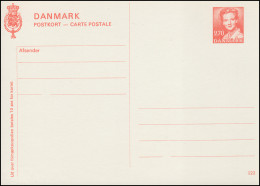 Dänemark Postkarte P 279 Königin Margrethe 2,70 Kronen, Kz. 222, ** - Interi Postali