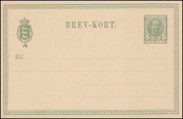 Dänemark Postkarte P 135 König Frederik VIII. 5 Öre BREV-KORT, ** - Interi Postali