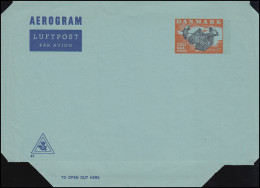 Dänemark Aerogramm LF 27I Der Fliegende Koffer 150 Öre, Kz. 41, ** - Postal Stationery