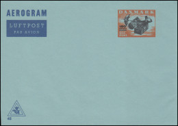 Dänemark Aerogramm LF 29 Der Fliegende Koffer 180 Auf 160 Öre, Kz. 45, ** - Postal Stationery