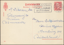 Dänemark Postkarte P 244 Frederik IX. 35 Öre, Kz. 190, KØBENHAVN 20.1.1959 - Postal Stationery