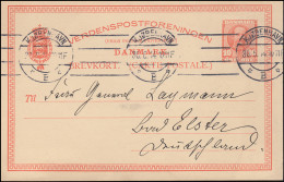 Dänemark Postkarte Frederik VIII. 10 Öre, KOPENHAGEN / KJOBENHAVN 30.6.1914   - Postal Stationery