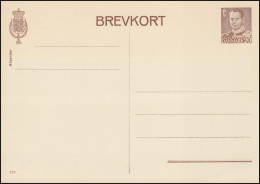 Dänemark Postkarte P 243I Frederik IX. 20 Öre, 4. Zeile Kurz, Kz. 178, ** - Postal Stationery