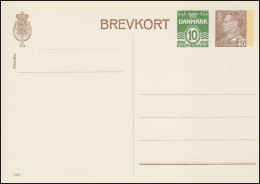 Dänemark Postkarte P 269 Frederik IX. 10+40 Öre, Kz. 209, Helbredskort ** - Postal Stationery