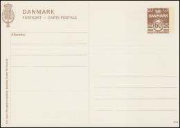 Dänemark Postkarte P 271 Ziffer 60 Öre, Kz. 213, Helbredskort, ** - Postal Stationery