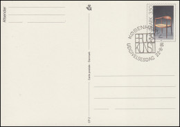 Dänemark Postkarte P 283 Stuhl 3,50 Kronen Kz. CP 2, ESSt KOPENHAGEN 22.8.1991 - Postal Stationery