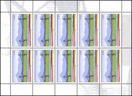 2426 Salzachbrücke Oberndorf-Laufen 2003 - Kompletter Kleinbogen, ** / MNH - Nuovi