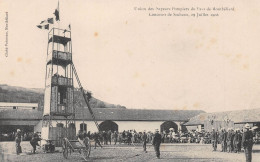 SOCHAUX (Doubs) - Concours 29 Juillet 1906 - Union Des Sapeurs Pompiers Du Pays De Montbéliard - Montée à La Tour - Sochaux