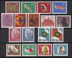 529-545 Bund-Jahrgang 1967 Komplett, Postfrisch ** - Collections Annuelles