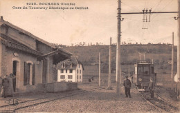 SOCHAUX (Doubs) - Gare Du Tramway Electrique De Belfort - Cachet Pierre Haas, 2 Rue Des Jonquilles à Exincourt (2 Scans) - Sochaux