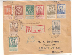 Belgique - Lettre Recom De 1915 - Oblit Le Havre Spécial - Exp Vers Amsterdam - Cachet De London Et Dieppe - - 1915-1920 Albert I