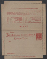 HALLE PRIVAT STADT POST / 1896  KARTENBRIEF GS - ENTIER POSTAL - CARTE LETTRE - POSTE PRIVEE DE HALLE - Postes Privées & Locales