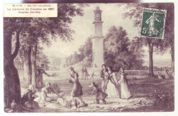 92 - SAINT-CLOUD - CARTE ILLUSTRÉE - LA LANTERNE DE DIOGENE EN 1820 - ANIMÉE -  - Saint Cloud