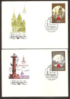 Russia USSR ●1980 Mi4940-41 2xFDC Olympic Games Moscow 80 Golden Ring - Summer 1980: Moscow