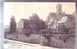 77 - MORET-sur-LOING - LES REMPARTS ET L'EGLISE -  - Moret Sur Loing