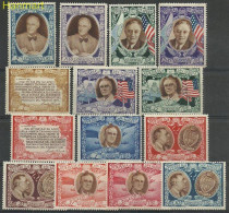 San Marino 1947 Mi 356-369 Mh - Mint Hinged  (PZE2 SMR356-369) - Adler & Greifvögel