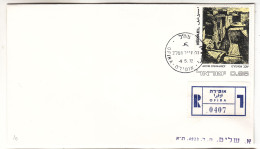 Israël - Lettre Recom De 1972 - Oblit Ofira - Cachet De Tel Aviv - Peinture - - Briefe U. Dokumente