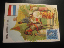 JAVA Netherlands Dutch East Indies Indonesia Serie Correos Mail Post Stamp Flag Friedrichs Chocolate Card SPAIN - Niederländisch-Indien