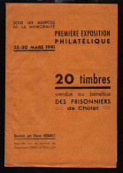 Carnet édité Pour La Première Exposition Philatélique A Cholet , Du 23 Au 30 Mars 1941 - Otros & Sin Clasificación