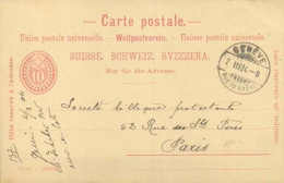 SUISSE - SCHWEIZ - GENEVE - 1904  - ENTIER POSTAL - CARTE POSTALE - Enteros Postales