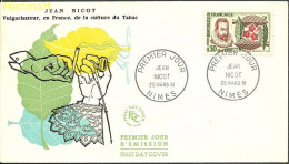 France 1961 Mi 1340 FDC  (FDC ZE1 FRN1340) - Tabak