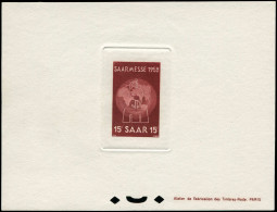 SARRE Poste EPL - 304, épreuve De Luxe (tirage 130): Foire Saarebruck 1952 (Michel 317M) - Cote: 200 - Unused Stamps