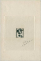 SARRE Poste EPA - 234, épreuve D'artiste En Noir, Signée Piel: 2f. Ouvrier - Unused Stamps