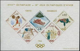 MONACO Blocs Spéciaux ** - 7, Jeux Olympiques De Tokyo 1964 - Cote: 850 - Altri & Non Classificati