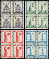 ALLEMAGNE ZONE FRANCAISE BADE Poste ** - 42/45, 4 Blocs De 4: Cathédrale De Fribourg - Cote: 376 - Altri & Non Classificati