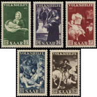 SARRE Poste ** - 296/300, Bienfaisance 1951 - Cote: 75 - Unused Stamps