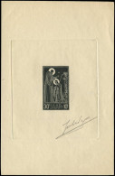 SARRE Poste EPA - 326, épreuve D'artiste En Noir, Signée Piel: St Benoit & St Maur - Unused Stamps