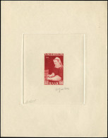 SARRE Poste EPA - 360, épreuve D'artiste En Rouge, Signée Gandon: Dame à L'épinette - Unused Stamps