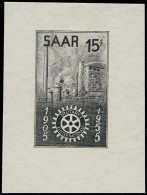 SARRE Poste EPT - 340, Non émis Gravé, Feuillet Gommé Non Dentelé En Noir, **: Rotary - Unused Stamps