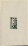 SARRE Poste EPA - 340, Non émis Gravé, épreuve D'artiste En Noir 2ème état: Rotary - Unused Stamps