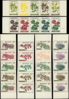 MONACO Poste ** - 514/22, Série Complète De 9 Bandes De 5 Essais De Couleurs Différents Dont Polychromes Et 3 Ex Non émi - Altri & Non Classificati