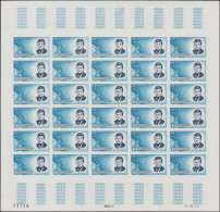 MONACO Poste ** - 658, Feuille Entière De 30 Non Dentelés, CD 12/10/64: Kennedy Et Capsule Mercury - Cote: 1650 - Altri & Non Classificati