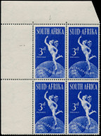 AFRIQUE SUD Poste ** - 174 + 177, Bloc De 4, 1 Exemplaire "Serif C" (case R. 1/1): 3p. UPU (SG 130a) - Cote: 50 - Neue Republik (1886-1887)