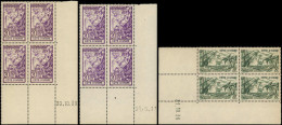 COTE D'IVOIRE Poste ** - 133/38, 6 Blocs De 4 Avec Coins Datés Différents: Expo 1937 - Cote: +78 - Other & Unclassified