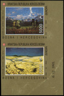 BOSNIE-HERCEG BOSNA Poste ** - 1F/G, Série Europa 1993, Paire Non Dentelée, 48 Séries Existent, Cd 6/12/93 (froissures D - Bosnië En Herzegovina